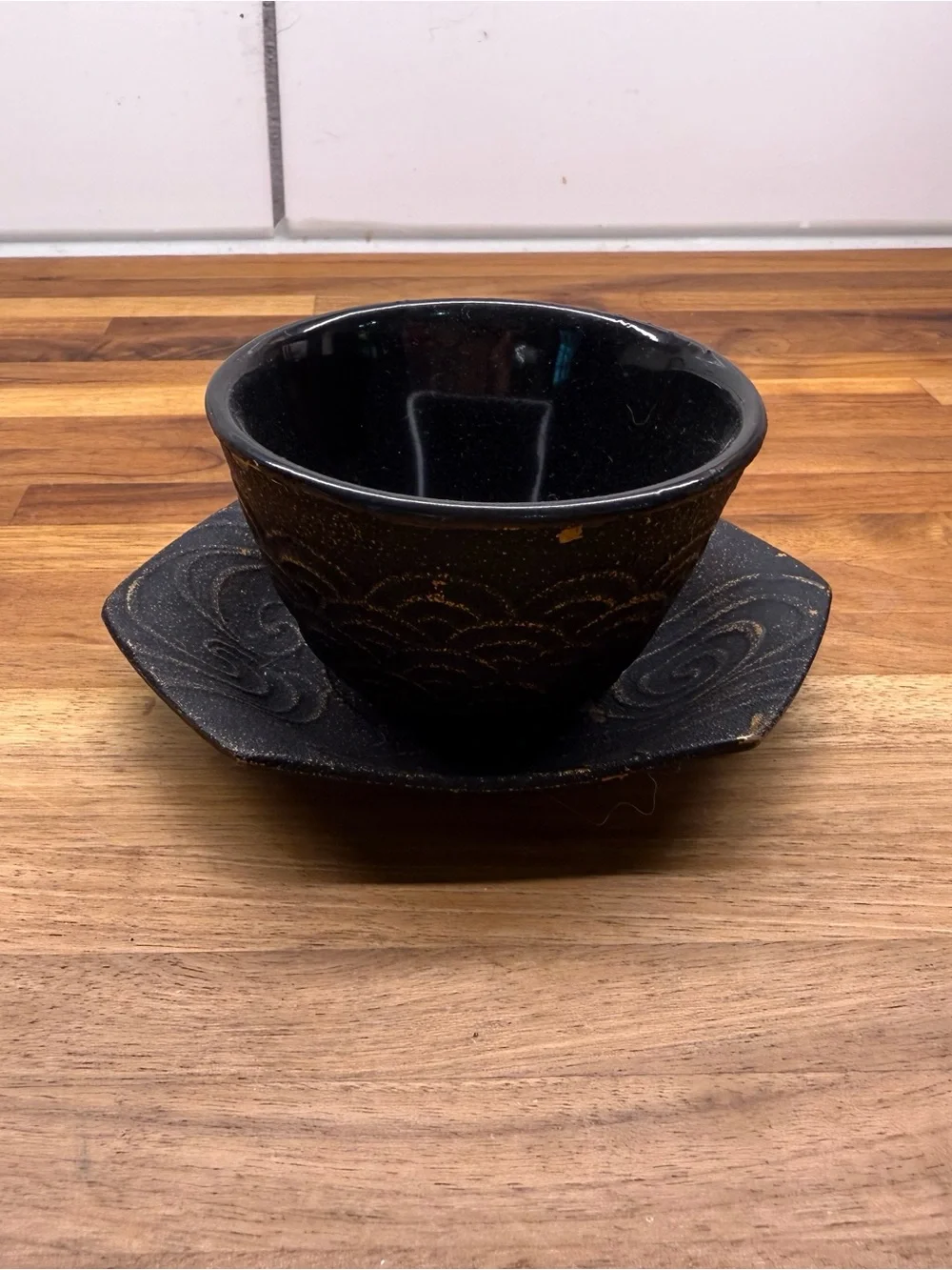 Cast Iron Teapot And Accessories